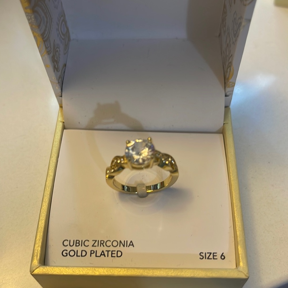 Gold plated ring